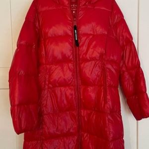 Juicy couture red puffer winter jacket